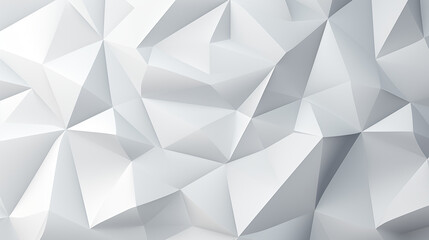 Abstract minimalist geometric triangle lowpoly mosaic pattern. White triangular abstract background.