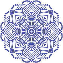 Beautiful flower art and mandala vector design