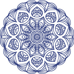 Beautiful flower art and mandala vector design