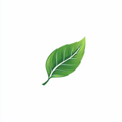 Obraz premium Design of leaf icon logo illustration isolated on white background