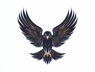 Obraz premium Eagle bird logo design, isolated on white background