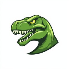 Design of dinosaur icon logo illustration isolated on white background