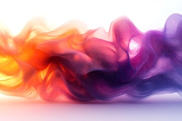 a colorful smoke in the air