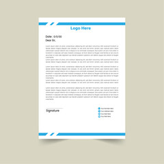 Abstract Letterhead Design Modern Business Letterhead Design Template,Minimal Business Letterhead