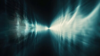 Obraz premium Abstract representation of light and motion, evoking a sense of speed and depth.