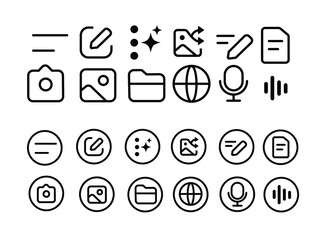 Mobile Website Icon Set Design