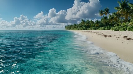Fototapeta premium Tropical Paradise By The Sea
