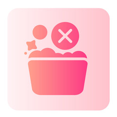 Not Wash gradient icon