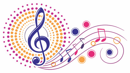 Stunning Halftone Music Art for Your Greetings, Art & Illustration