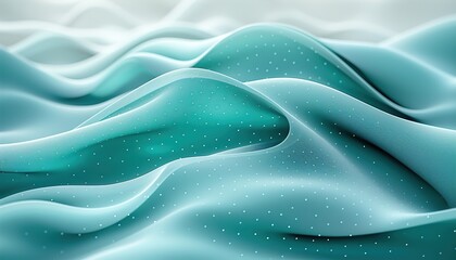 Obraz premium Abstract light blue and white gradient geometric background with dots texture.