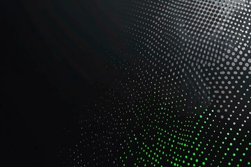 Close-up of a futuristic circuit board design illuminated by green neon lights, showcasing intricate technology and innovation.
