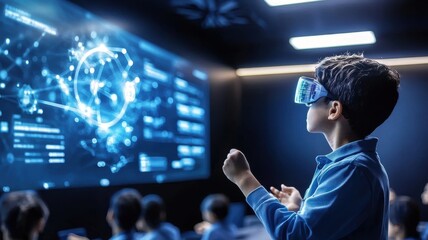 Exploration of virtual reality technologies classroom educational content digital environment child's perspective