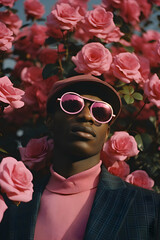 rose-coloured glasses (generative AI)