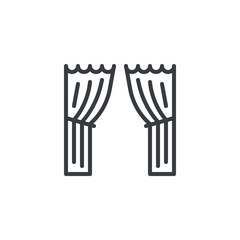 Curtain line icon