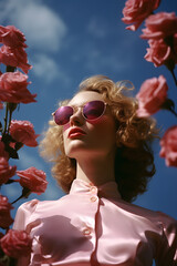 rose-coloured glasses (generative AI)