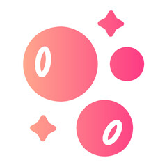 Bubbles gradient icon