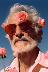 rose-coloured glasses (generative AI)