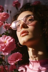 rose-coloured glasses (generative AI)