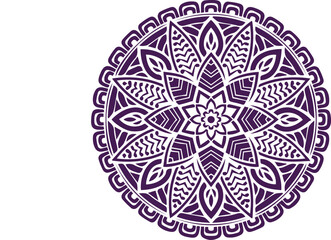 Beautiful flower art and mandala vector design