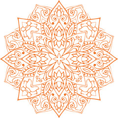 Beautiful flower art and mandala vector design