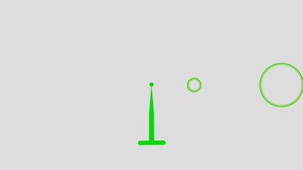 Digital Radio wave circle background. Radio station signal tower icon background 4k illustration.	
