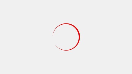 Abstract buffering circle loading icon background 4k illustration.	