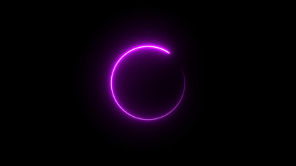 Abstract buffering circle loading icon background 4k illustration.
