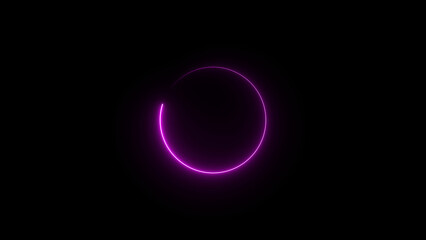 Abstract buffering circle loading icon background 4k illustration.