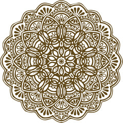 Beautiful flower art and mandala vector design