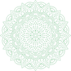 Beautiful flower art and mandala vector design