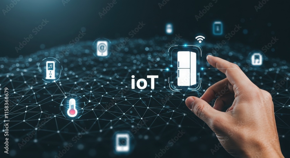 Poster a close-up of a digital shield symbolizing cybersecurity, artificial intelligence technology, a pers
