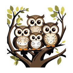 Obraz premium Baby animals vector illustration