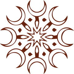 Beautiful flower art and mandala vector design