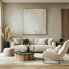Modern living room with sofa