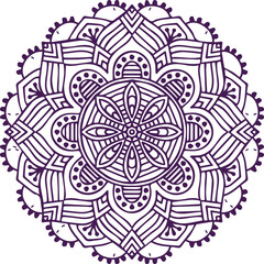 Beautiful flower art and mandala vector design