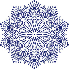 Beautiful flower art and mandala vector design