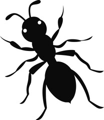 Ant Silhouette Vector Illustration