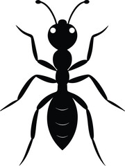 Ant Silhouette Vector Illustration