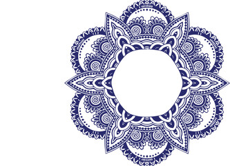 Beautiful flower art and mandala vector design