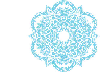 Beautiful flower art and mandala vector design