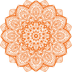 Beautiful flower art and mandala vector design