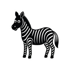 a zebra drawn on a white background with the words zebras.
