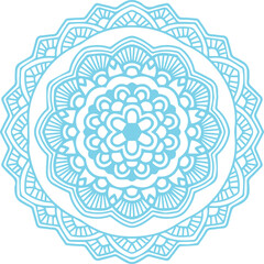 Beautiful flower art and mandala vector design