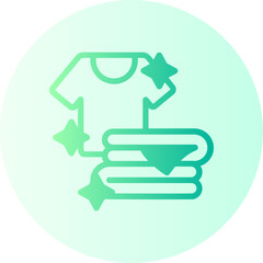 Clean Clothes gradient icon