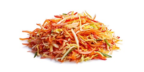 a pile of vegetables on a white background