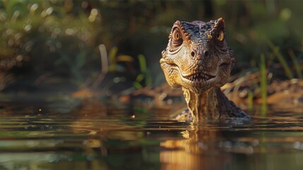 Fototapeta premium Raptor Emerging From Water