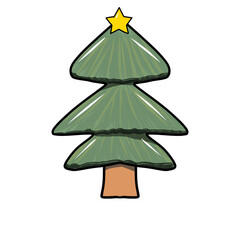 green christmas tree