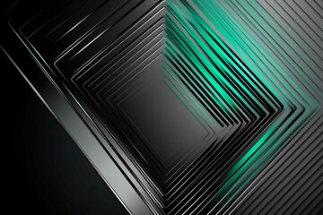 This vector illustration features a gradient green-black circuit board background, highlighted by an abstract technology pattern resembling interconnected circuitry.