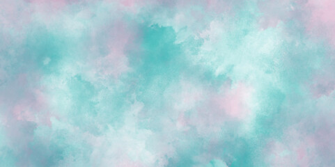 beautiful bright brush painted blue background,Abstract green pastel watercolor paper texture,watercolor background concept, vector. illustrator. Watercolor pattern graphics background. 