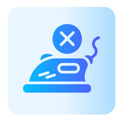 Do Not Iron  gradient icon